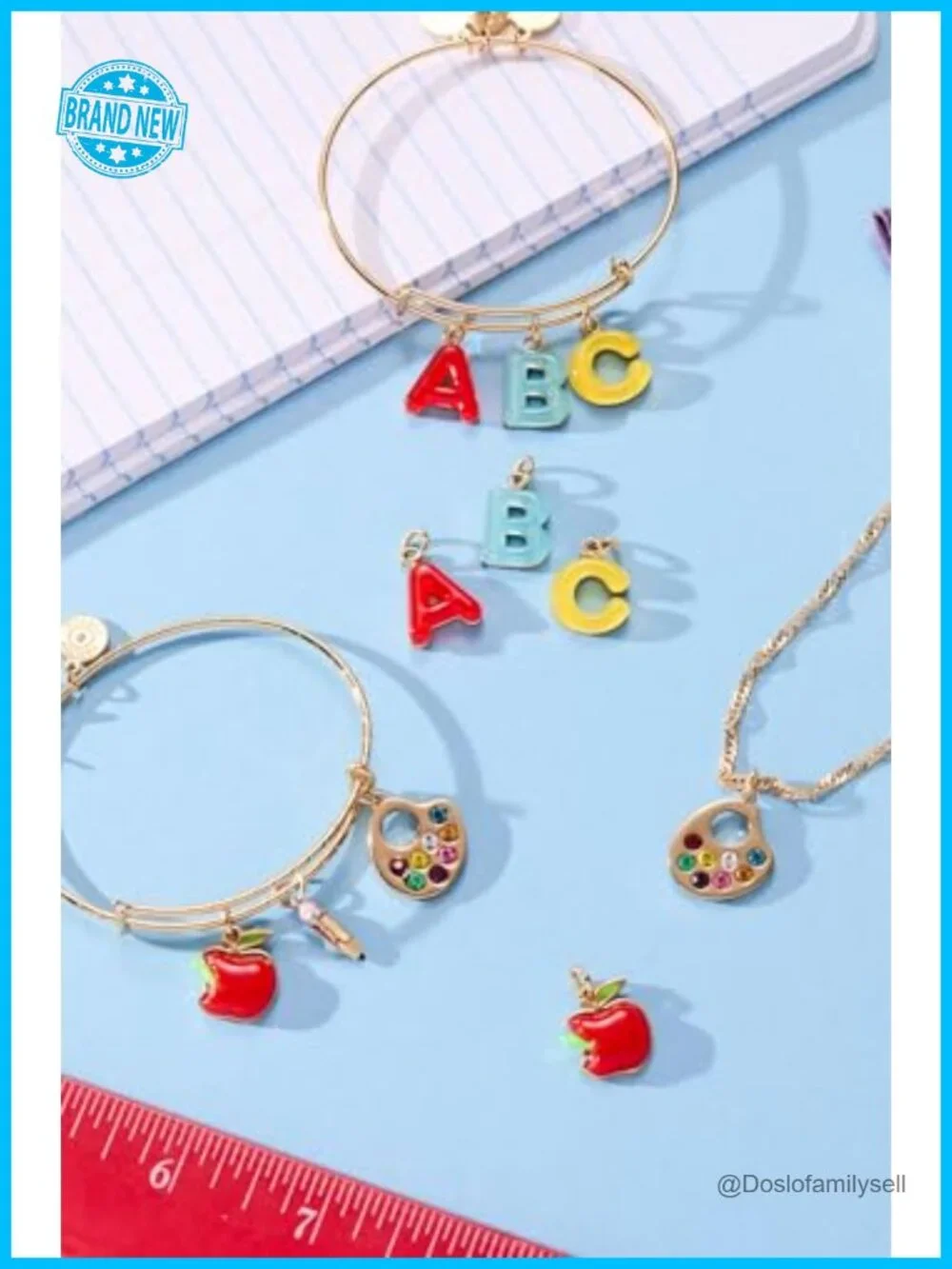 Enamel Pencil Cuff Bracelet Nickel-Free Open Cuff for Women